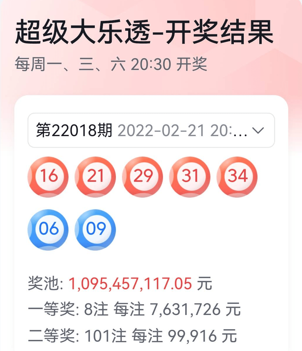 22018期大乐透开奖结果揭晓，梦想与现实的碰撞