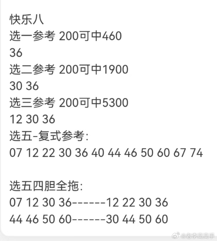 快乐8，今晚的幸运数字揭晓