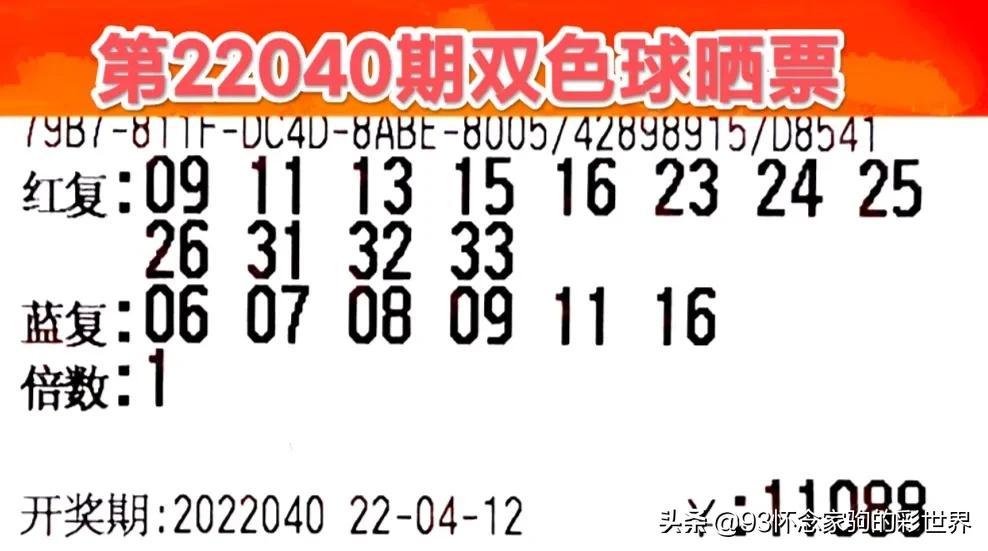2022年双色球第065期，梦想与幸运的碰撞