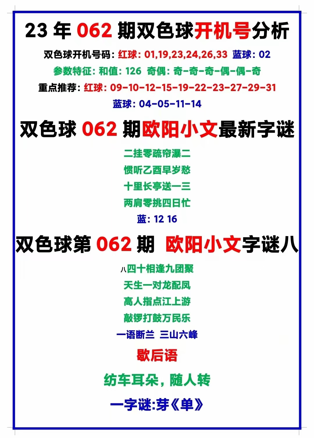 揭秘双色球字谜，解码幸运的奥秘