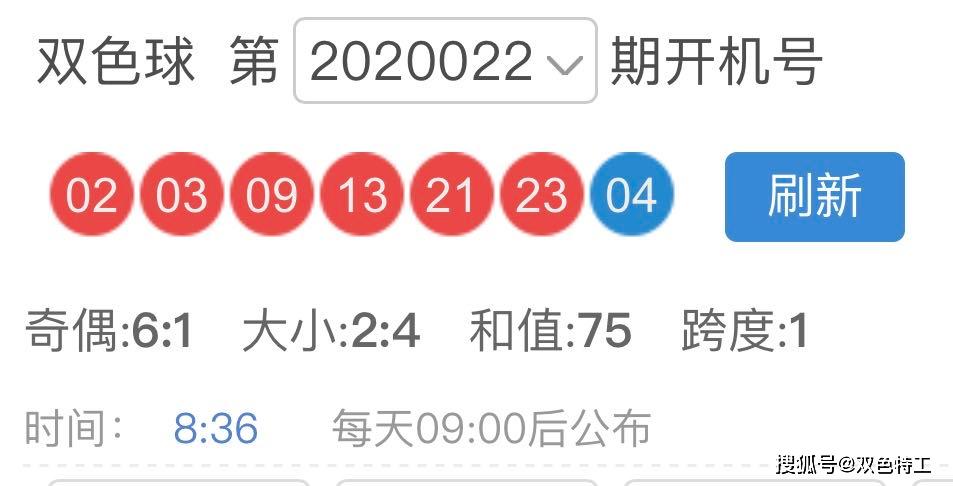 2020年双色球2020022期开奖号码揭秘，幸运与希望的碰撞