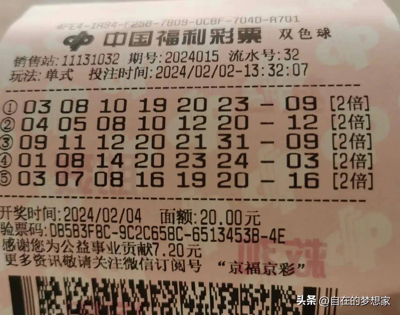 2021146，双色球背后的幸运与希望