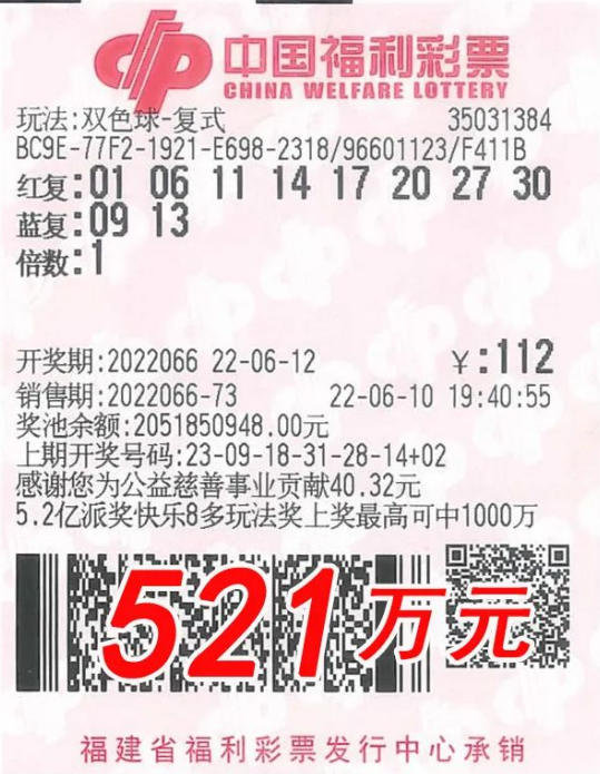 2022年双色球2022066期开奖结果揭晓，幸运的数字与梦想的碰撞