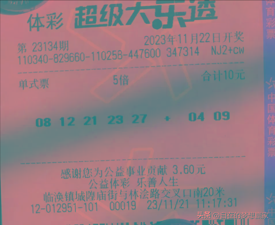 今日大乐透晒票，共赏幸运之光的璀璨时刻
